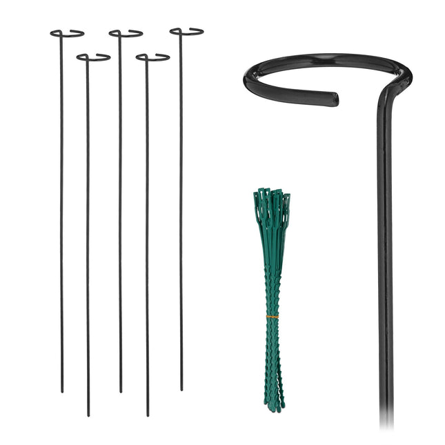 Suporturi pentru plante din metal, pachet de 6