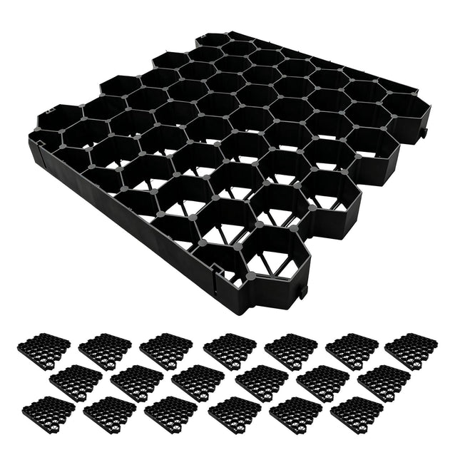 Grilă de gazon din plastic pentru alei și poteci