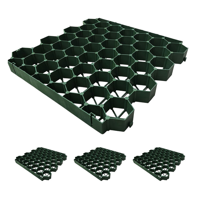 Grilă de gazon din plastic pentru stabilizarea solului, 50x50 cm