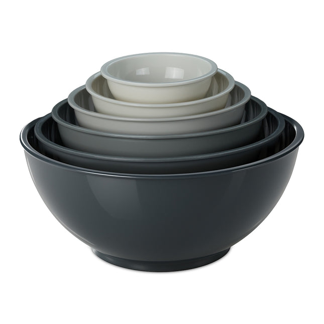 Set boluri de amestecare din plastic, 6 bucăți, design de cuib