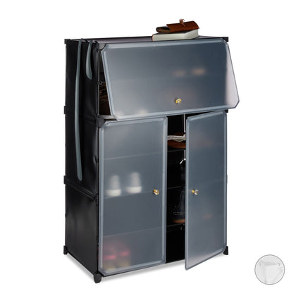 Plastic shoe cabinet