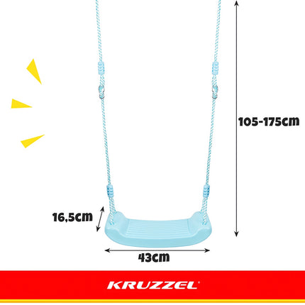 Leagăn din plastic - albastru 25446