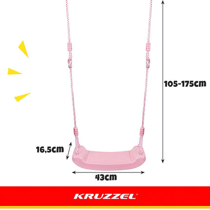Leagăn din plastic - roz 25445