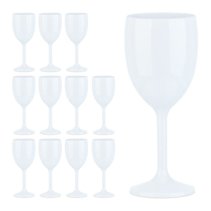 Pahare de vin din plastic - set de 12