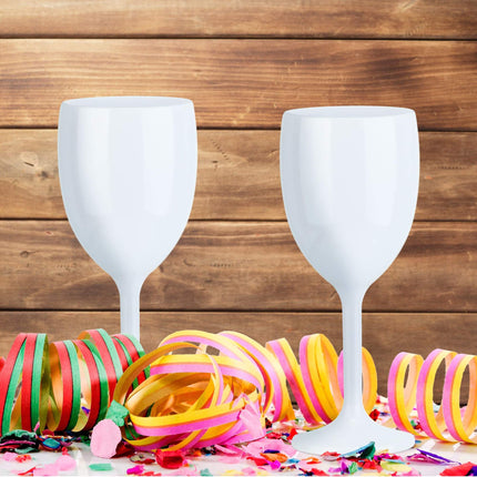 Pahare de vin din plastic - set de 12