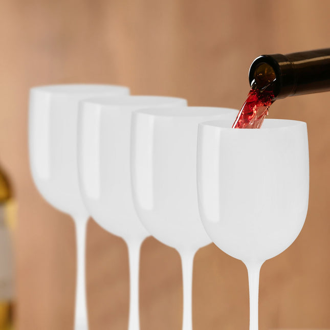 Pahare de vin din plastic, set de 6