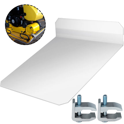 Plate Compactor Pad 19 x 19.2 In, Plastic, Clamps