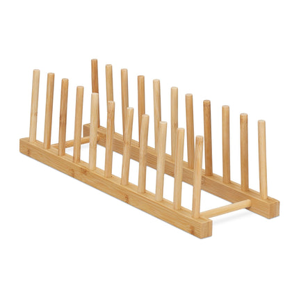 Raft pentru farfurii din bambus
