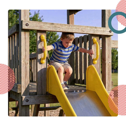 Mânere de prindere Play Tower, prindere texturată, set de șuruburi