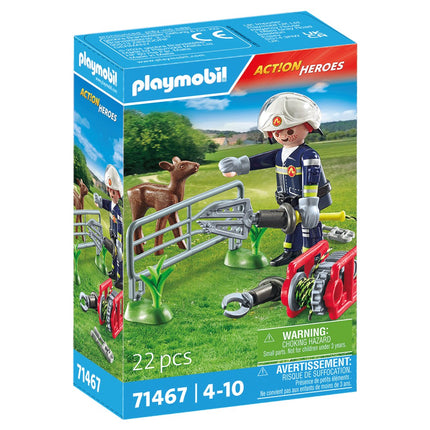 Playmobil Action Heroes Misiune de Pompieri: Salvarea Animalelor 71467
