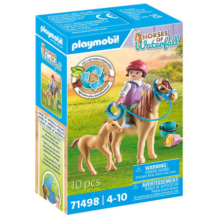 Playmobil Horses of Waterfall Copil cu ponei și mânz 71498