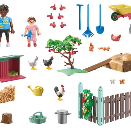 Playmobil My Life Mica fermă de găini din grădina Tiny House 71510