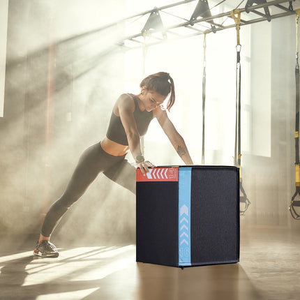 Plyometric Jump Box, 3-In-1 16-14-12 Inch, Non-Slip
