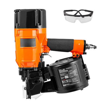 Pneumatic Coil Nailer, 15-Degree, 2-3-1/4 in, Depth Adjustment