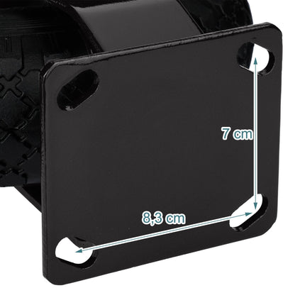 Roți pneumatice cu placă, set de 2