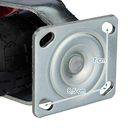 Roată pivotantă pneumatică, 3.50-6, capacitate portantă mare