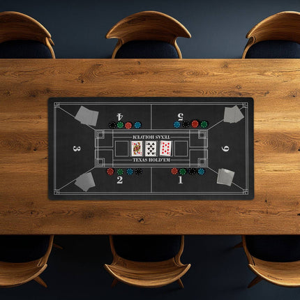 Covoraș de masă de poker, antiderapant, impermeabil, 120x60 cm