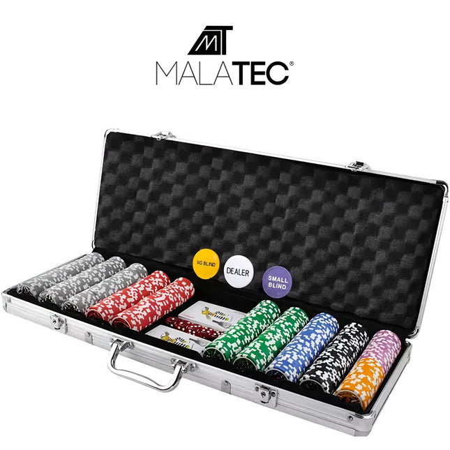 Poker - set of 500 chips in a suitcase HQ 23529