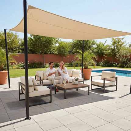 Polyester Shade Sail With Eyelets – Water-Repellent