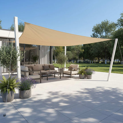 Polyester Shade Sail With Eyelets – Water-Repellent