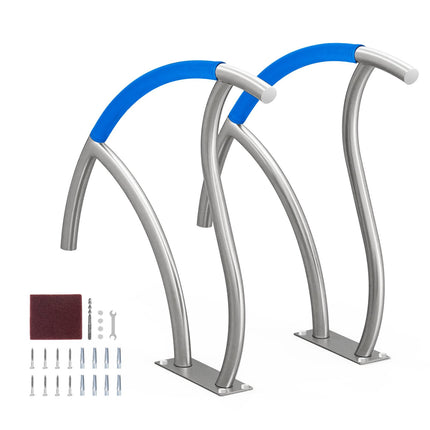 Pool Handrail Set, 2 Pack 30x30 In Stainless Steel Rail
