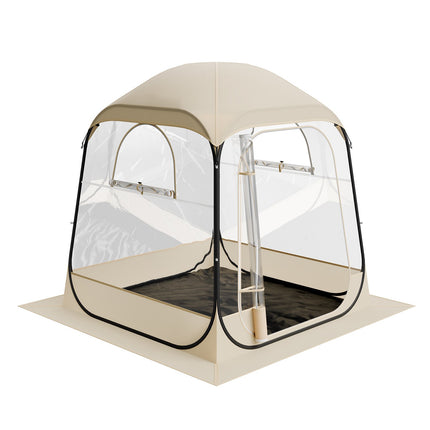 Pop-Up Clear Bubble Tent 1.6x1.6 m, Waterproof, 2-4 Person