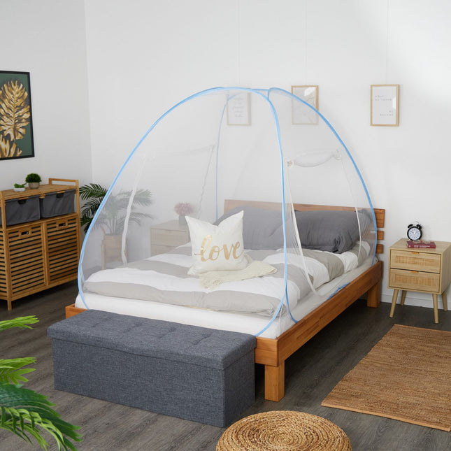 Cort de tip plasă de țânțari de tip pop-up cu foaie de sol, instalare ușoară