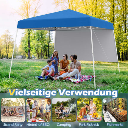 Pavilion Pop-Up 3x3m cu perete lateral, rucsac, ancore