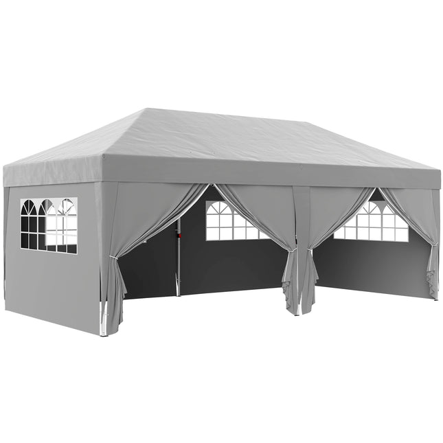 Pavilion pliabil 6x3m, protecție UV, laterale detașabile