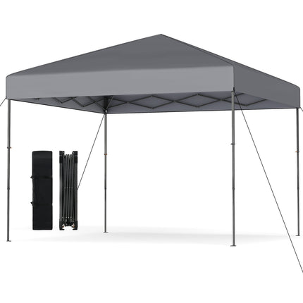 Pavilion pliabil cu protecție UV50+, înălțime reglabilă, gri