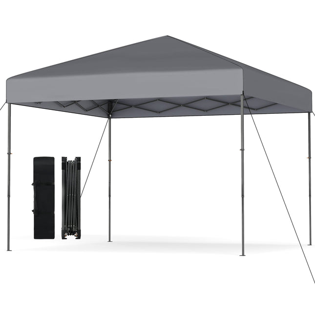 Pavilion pliabil cu protecție UV50+, înălțime reglabilă, gri