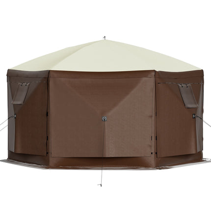 Pop-Up Screen Tent Canopy, 10x10 ft, 6-Sided Mesh, Carry Bag
