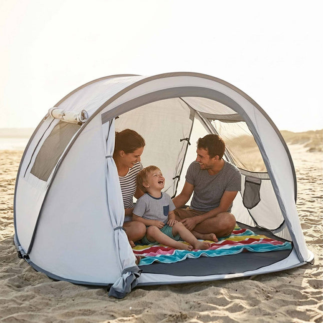 Pop-Up Tunnel Tent for 2-3 People, UV Protection