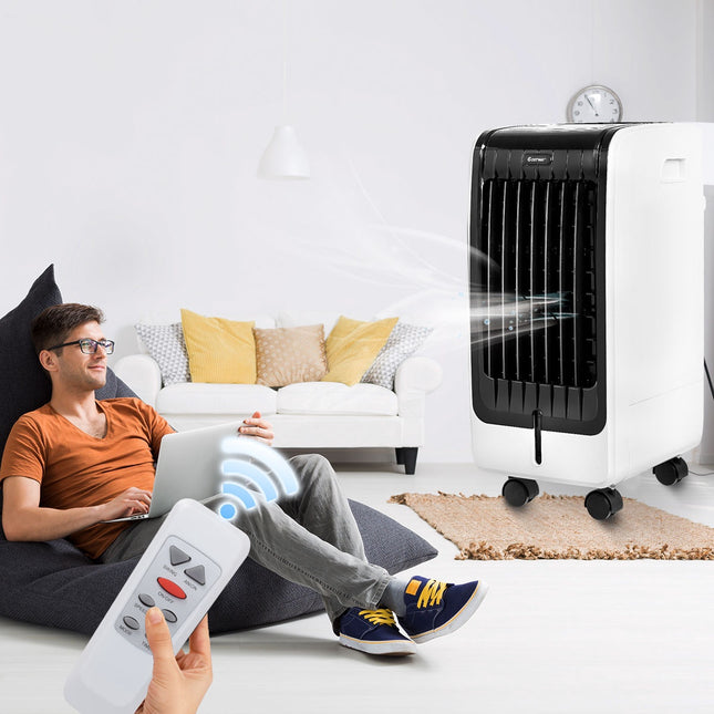 Răcitor de aer evaporativ portabil 3 în 1, 6 litri, telecomandă