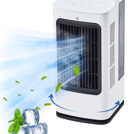 Portable 4-in-1 Evaporative Air Cooler 1700ml, 3-Speed Timer