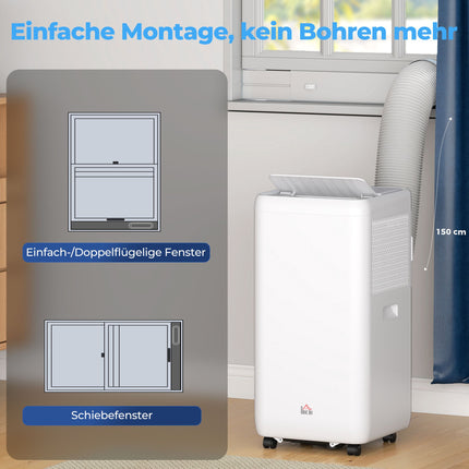 Aparat de aer condiționat portabil, 12.000 BTU, 5 în 1, acoperire 35㎡