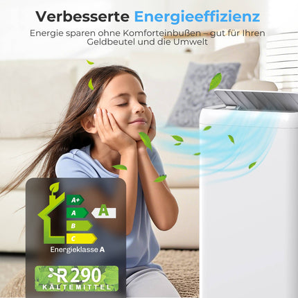 Aparat de aer condiționat portabil, 12.000 BTU, 5 în 1, acoperire 35㎡