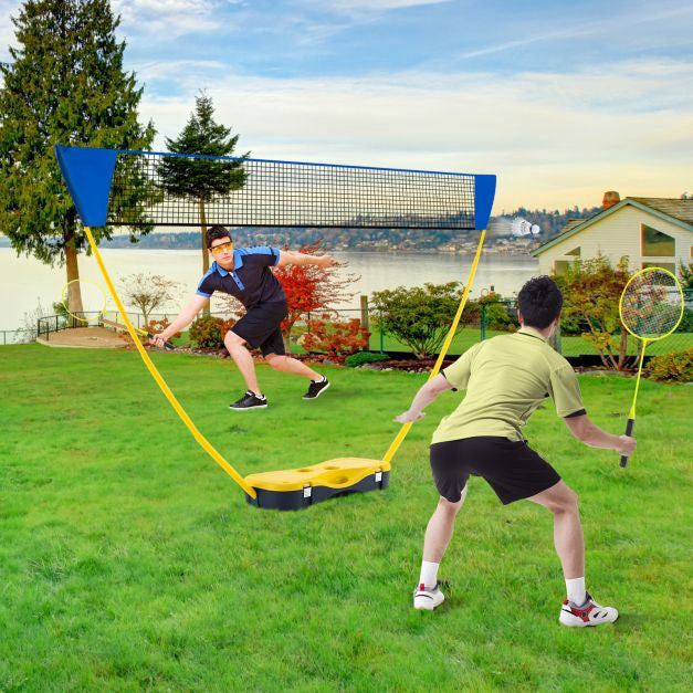 Set plasă de badminton portabilă 270 cm, rachete, geantă de transport