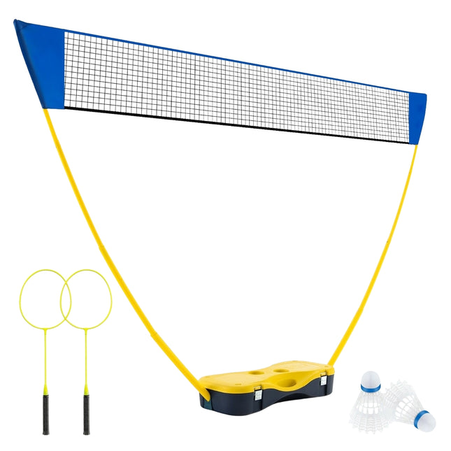 Set portabil de badminton cu plasă, 2 rachete și volane