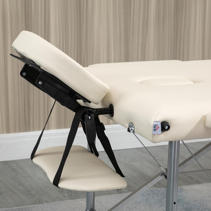 Masă de masaj pliabilă portabilă cu suport facial, 186x71x83 cm