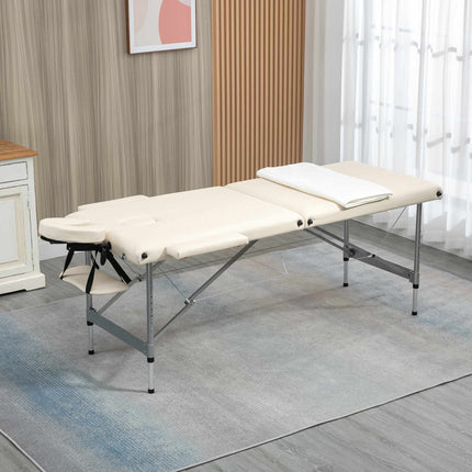Masă de masaj pliabilă portabilă cu suport facial, 186x71x83 cm