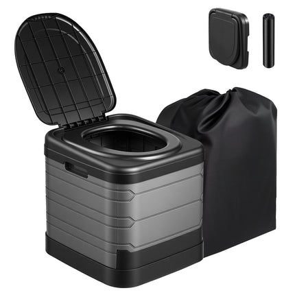 Portable Folding Toilet, 150 kg Capacity, Carry Bag