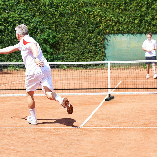 Plasa portabila Pickleball cu tuburi metalice Plasa puternica din poliester si geanta de transport din stofa Oxford Plasa sport rezistenta la intemperii, lungime 670 cm