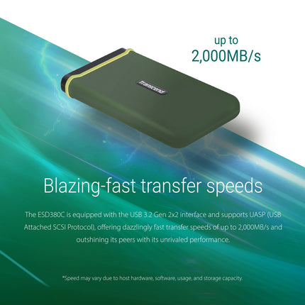 Portable SSD ESD380C USB-C 2TB (R/W 2000 MB/s)