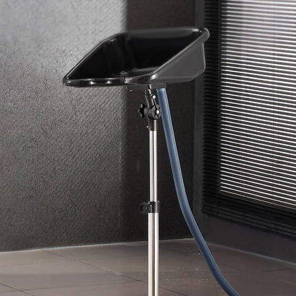 Portable Shampoo Bowl Sink, Adjustable Height, Drain Hose