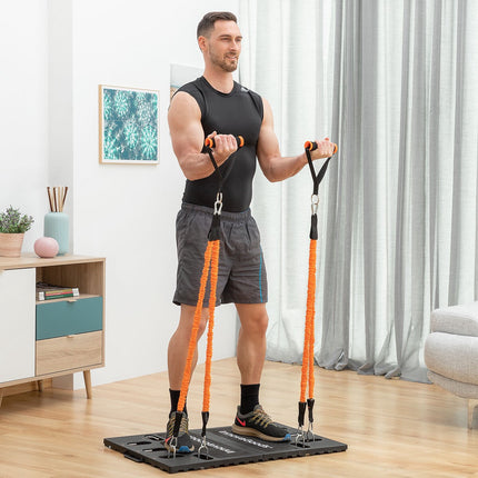 Portable Training System and Men's Sauna Vest L InnovaGoods, 4 Resistance Bands