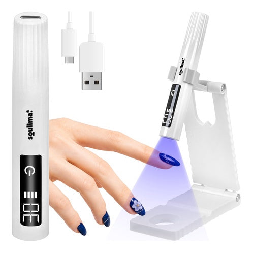 Lampă portabilă UV LED pentru unghii, 3W USB-C, afișaj LCD