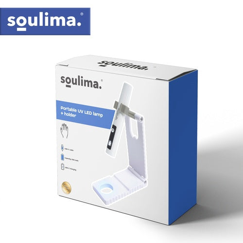 Lampă portabilă UV LED pentru unghii, 3W USB-C, afișaj LCD