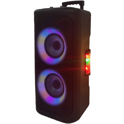 Portable powerful speaker with LED light
