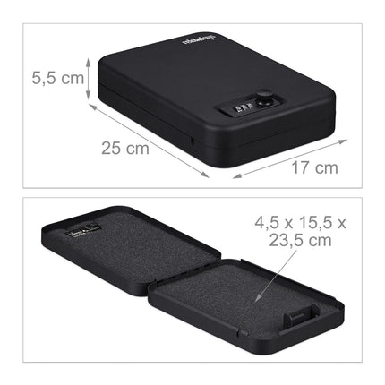 Cutie de securitate portabila cu incuietoare cu combinatie
